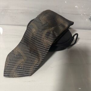 Black and Gold Striped Tie Accessories